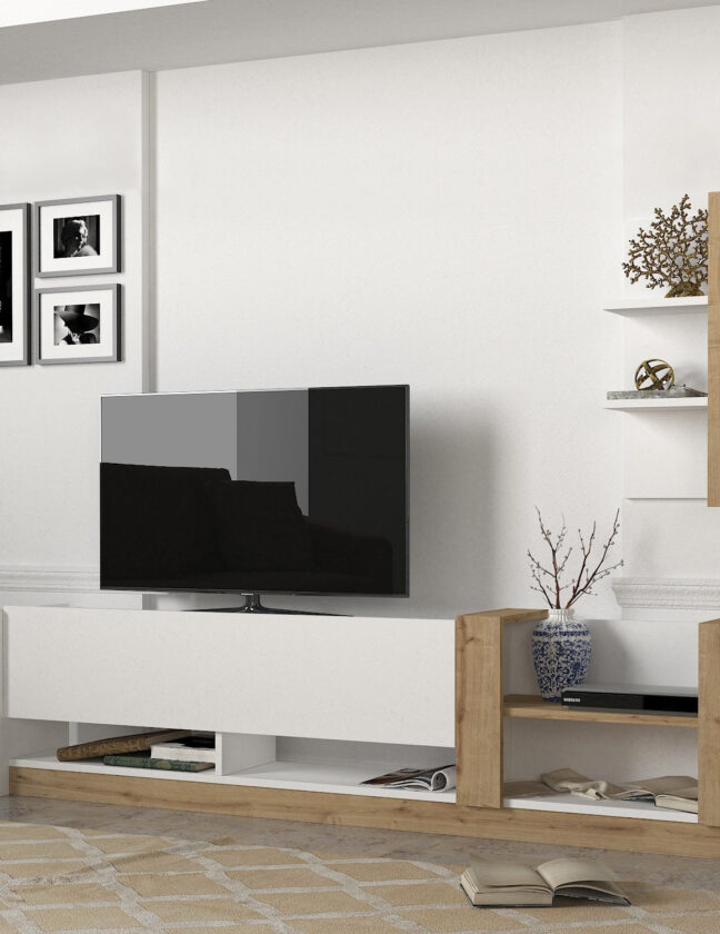 TV alus valge 182 x 45 x 30 cm