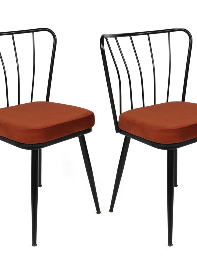 Söögitoa toolid 2tk punane must