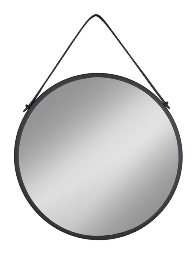 Ümmargune peegel Trapani 60 cm must