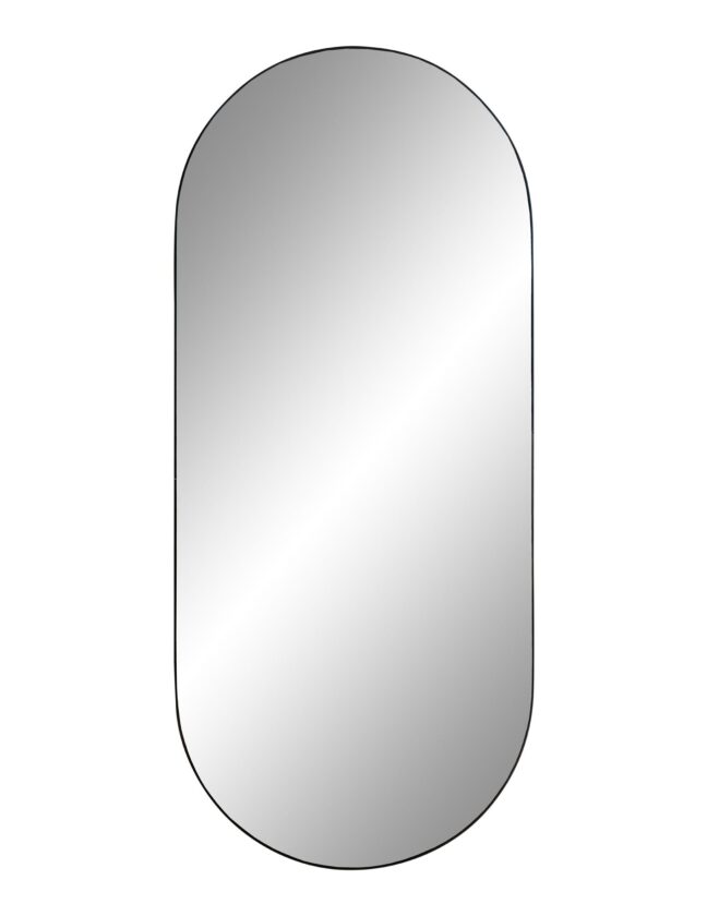 Ovaalne peegel Jersey 35x80 cm must