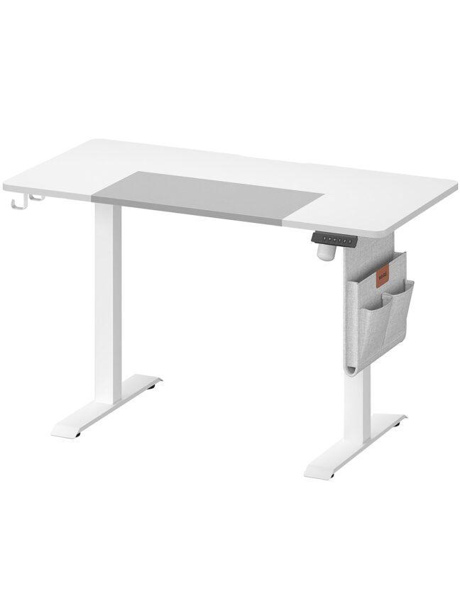 Reguleeritava kõrgusega laud valge 60x120 cm
