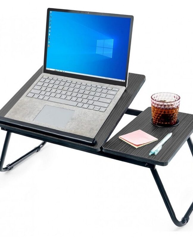 Sülearvuti laud voodisse must reguleeritav